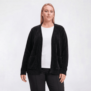 Plus Size Napa Valley Long Sleeve Open Front Pocket Cardigan alternate view